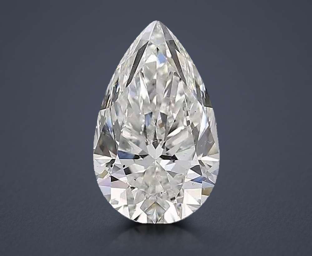 1.70 Carat Pear Natural Diamond