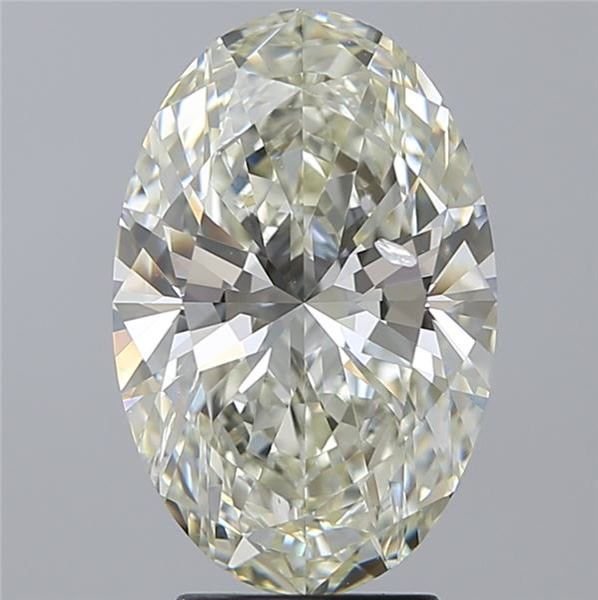 4.01ct K SI2 Rare Carat Ideal Cut Oval Diamond