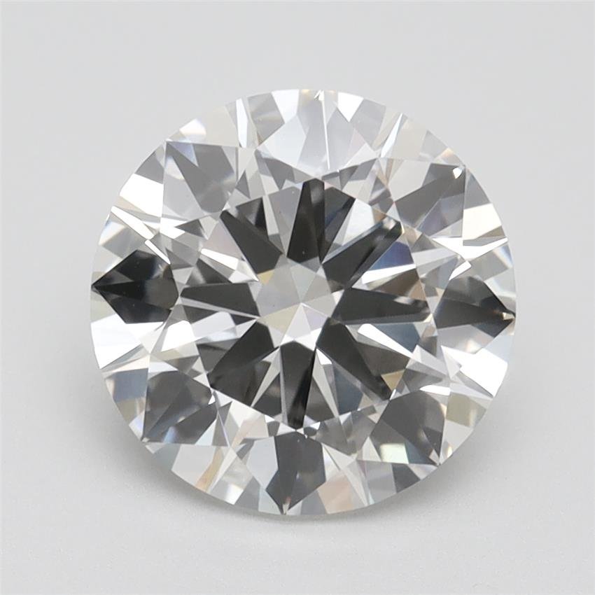 3.02ct G VVS2 Excellent Cut Round Lab Grown Diamond