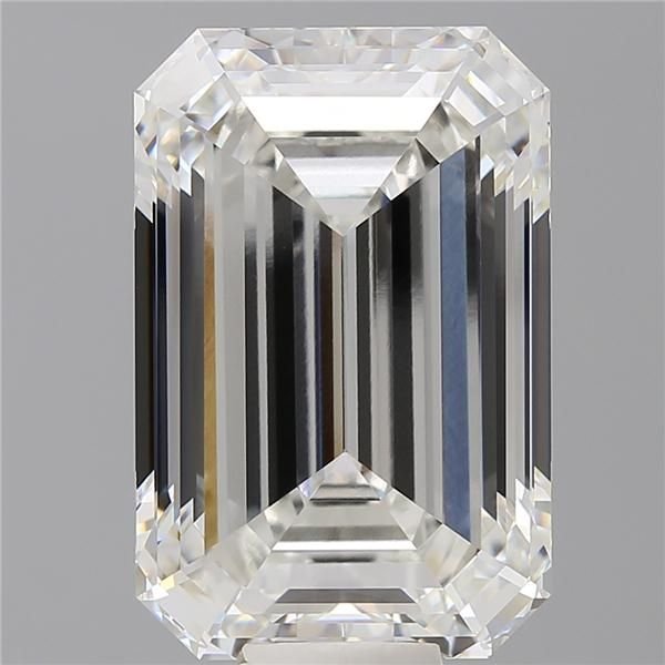 15.59ct F VVS2 Rare Carat Ideal Cut Emerald Lab Grown Diamond