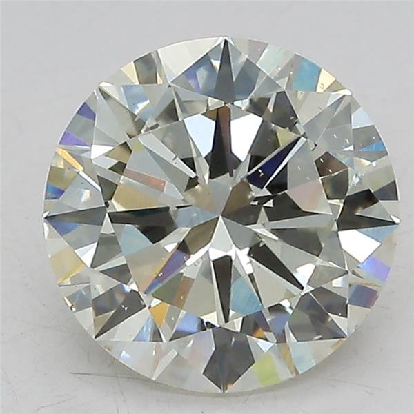 3.01ct J SI1 Very Good Cut Round Lab Grown Diamond