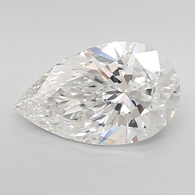 2.10ct F VS1 Rare Carat Ideal Cut Pear Lab Grown Diamond