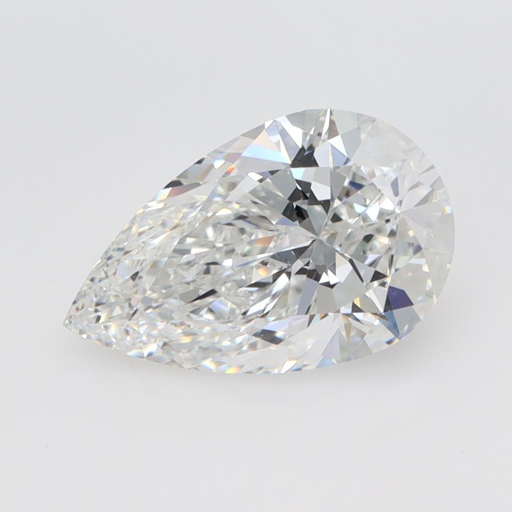 1.58ct E VVS2 Rare Carat Ideal Cut Pear Lab Grown Diamond