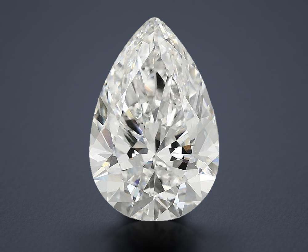 3.44 Carat Pear Lab Diamond