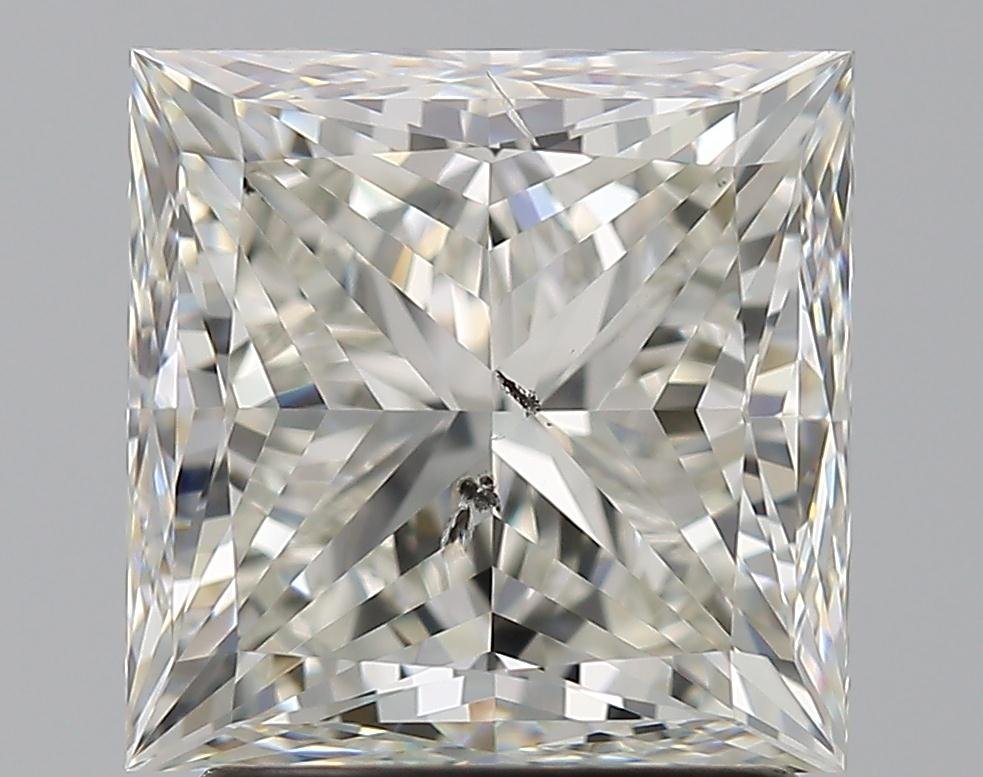 2.50ct J SI2 Rare Carat Ideal Cut Princess Diamond