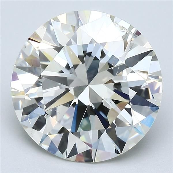 4.73ct K SI2 Rare Carat Ideal Cut Round Diamond