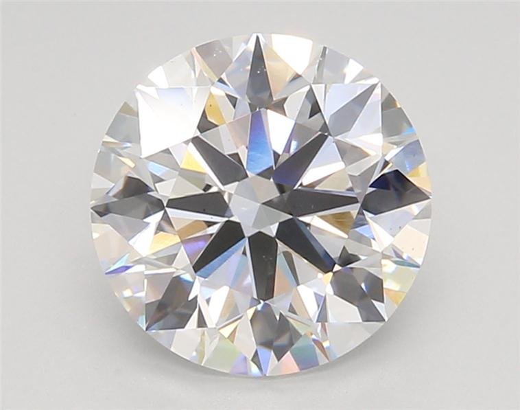 3.01ct D VS2 Rare Carat Ideal Cut Round Lab Grown Diamond