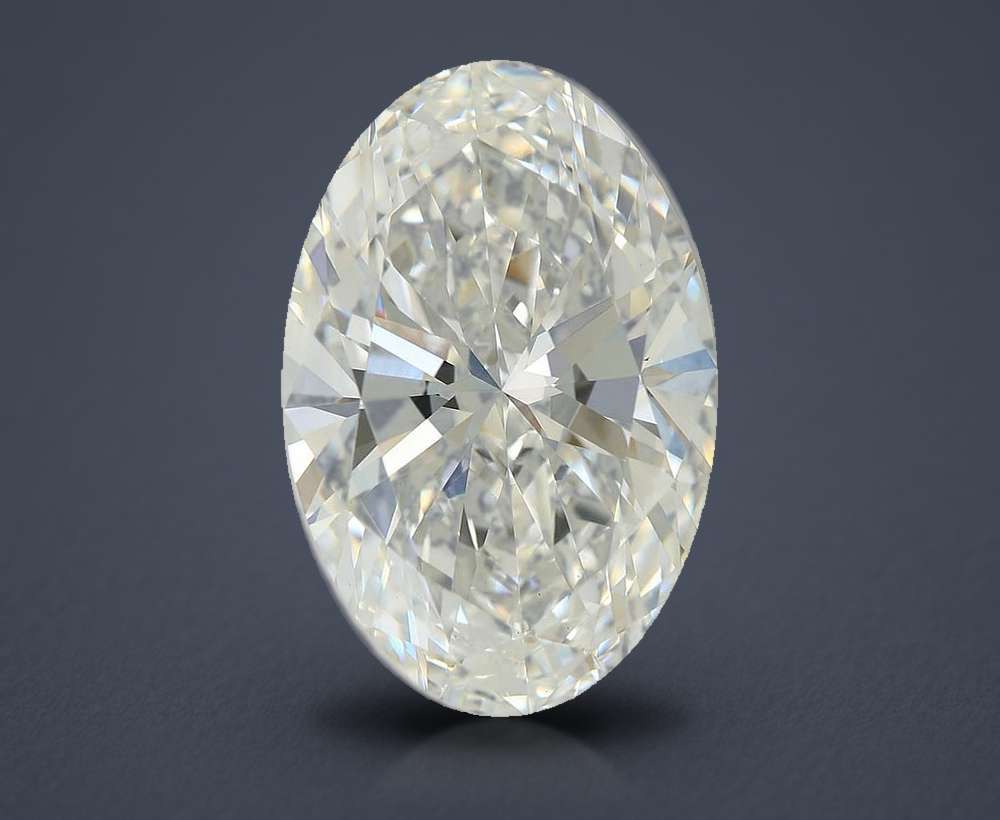 6.95 Carat Oval Lab Diamond
