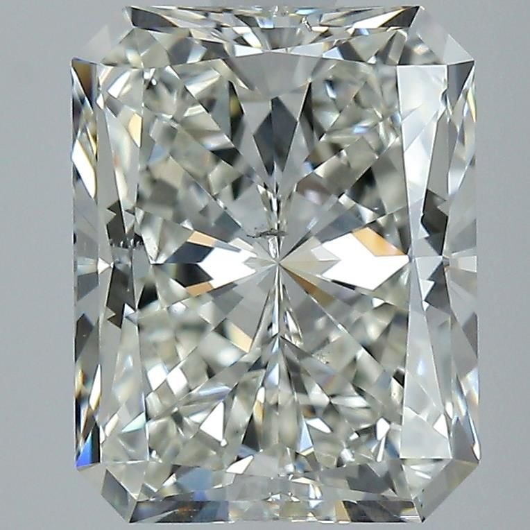 4.02ct J SI1 Rare Carat Ideal Cut Radiant Diamond