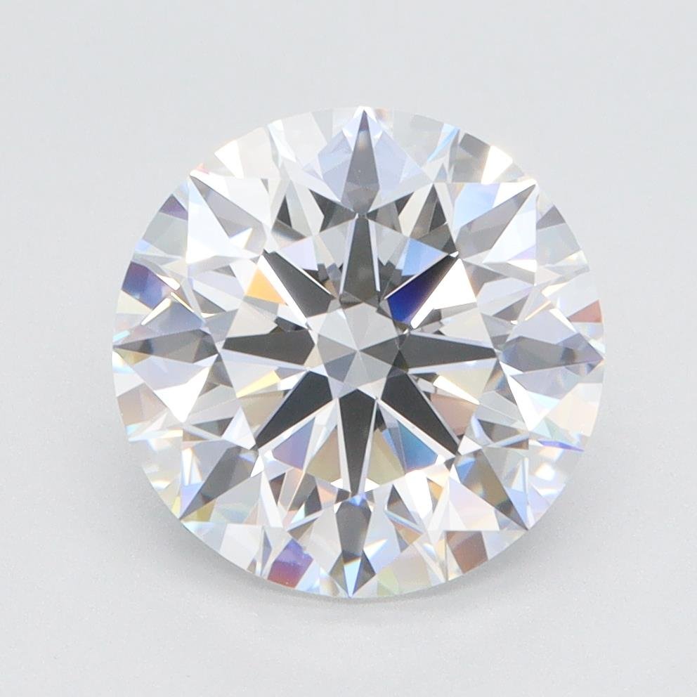 3.26ct D VVS1 Rare Carat Ideal Cut Round Lab Grown Diamond