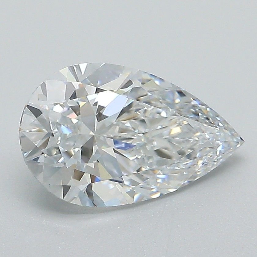 1.76ct E VVS2 Rare Carat Ideal Cut Pear Lab Grown Diamond