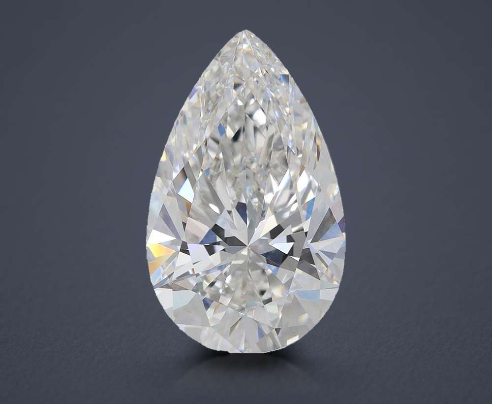 6.07 Carat Pear Lab Diamond