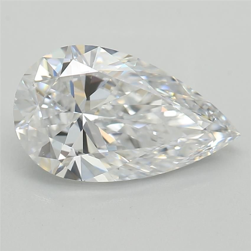 1.31ct D VVS2 Rare Carat Ideal Cut Pear Lab Grown Diamond