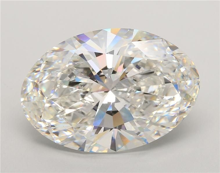 21.59ct F VS1 Rare Carat Ideal Cut Oval Lab Grown Diamond