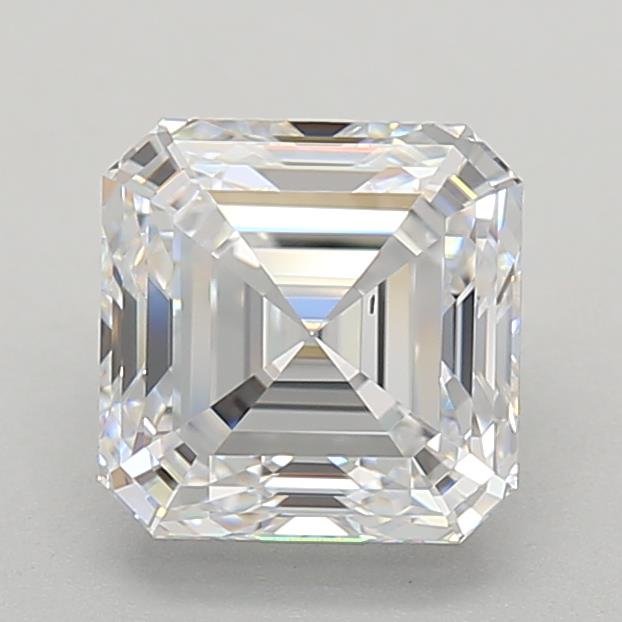 2.02ct D VS2 Rare Carat Ideal Cut Asscher Lab Grown Diamond