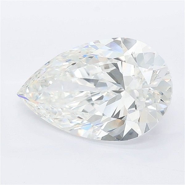 5.26ct E VVS2 Rare Carat Ideal Cut Pear Lab Grown Diamond