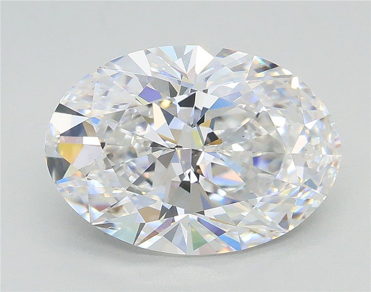 3.05ct E VS2 Rare Carat Ideal Cut Oval Lab Grown Diamond