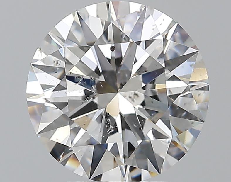 3.01ct E SI2 Rare Carat Ideal Cut Round Diamond
