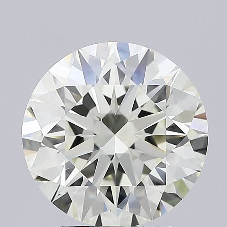 3.14ct K VVS1 Rare Carat Ideal Cut Round Diamond