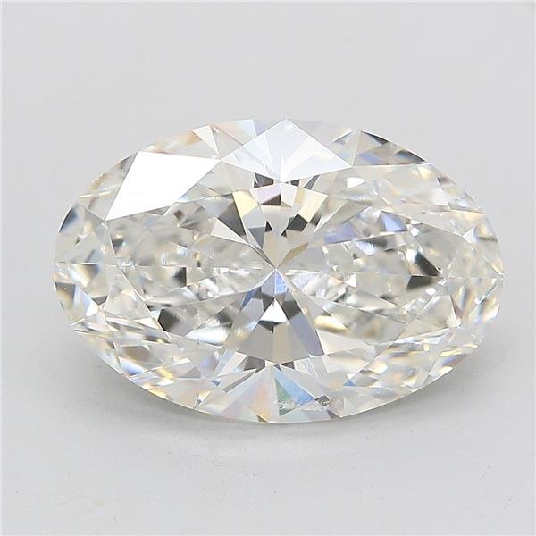 5.12ct F VS1 Rare Carat Ideal Cut Oval Lab Grown Diamond