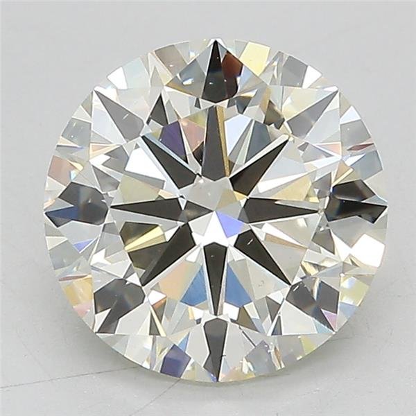 3.02ct J VS2 Excellent Cut Round Lab Grown Diamond