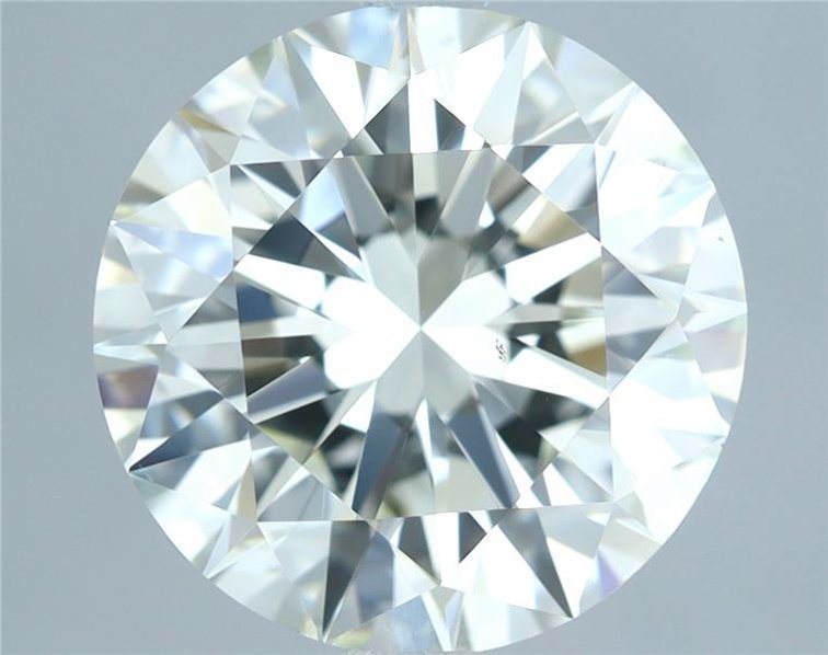 3.01ct J VS2 Rare Carat Ideal Cut Round Diamond