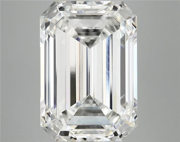 15.28ct F VVS2 Rare Carat Ideal Cut Emerald Lab Grown Diamond
