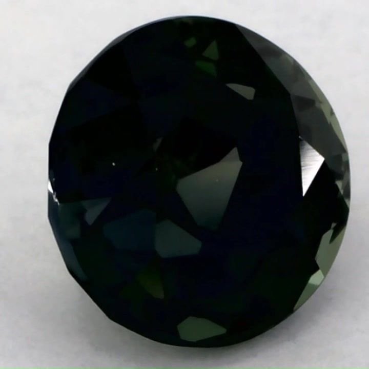 2.06 Carat Green Round Sapphire