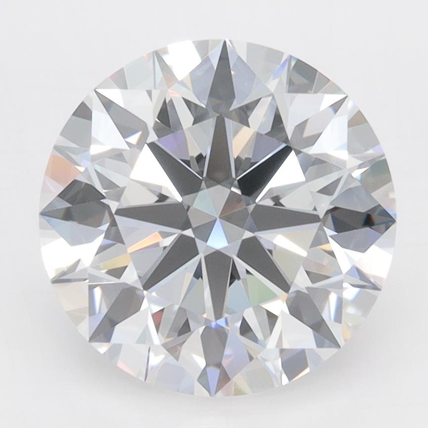 3.69ct D VVS2 Rare Carat Ideal Cut Round Lab Grown Diamond