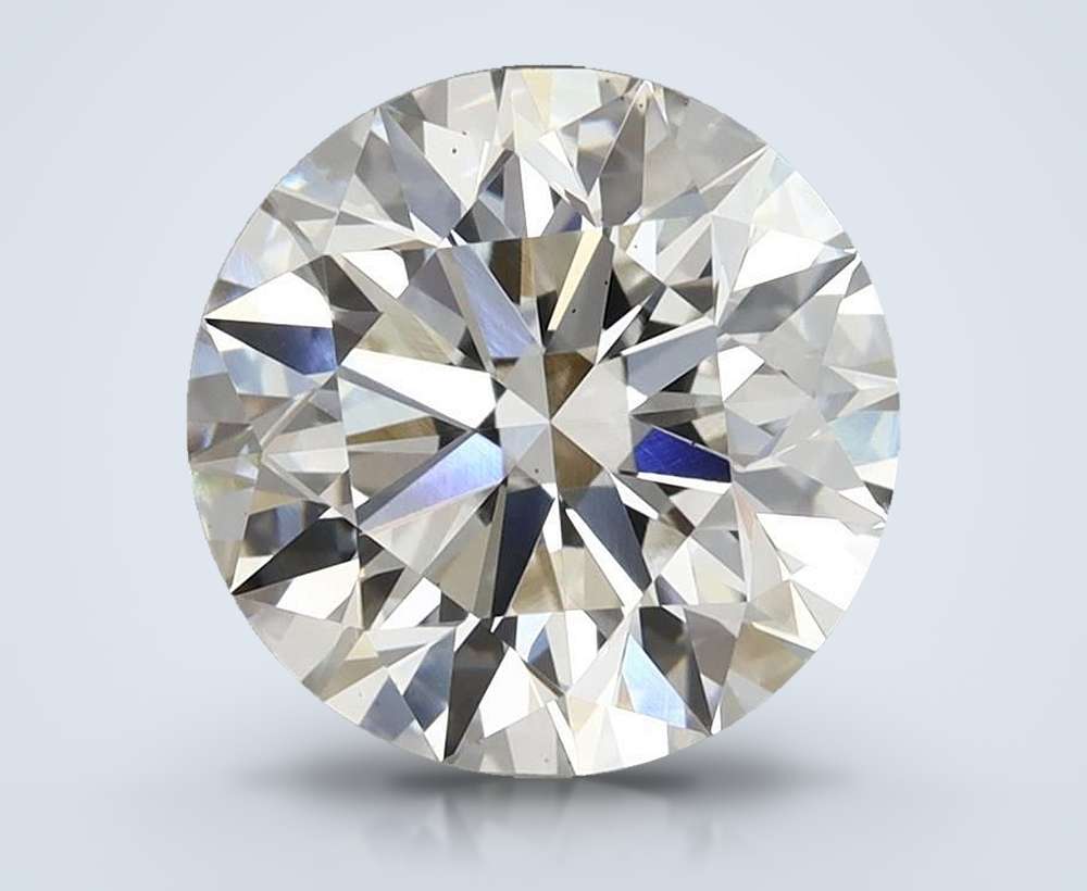 3.90 Carat Round Lab Diamond
