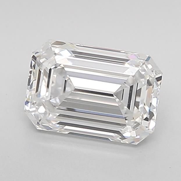 1.66ct D VVS2 Very Good Cut Emerald Lab Grown Diamond