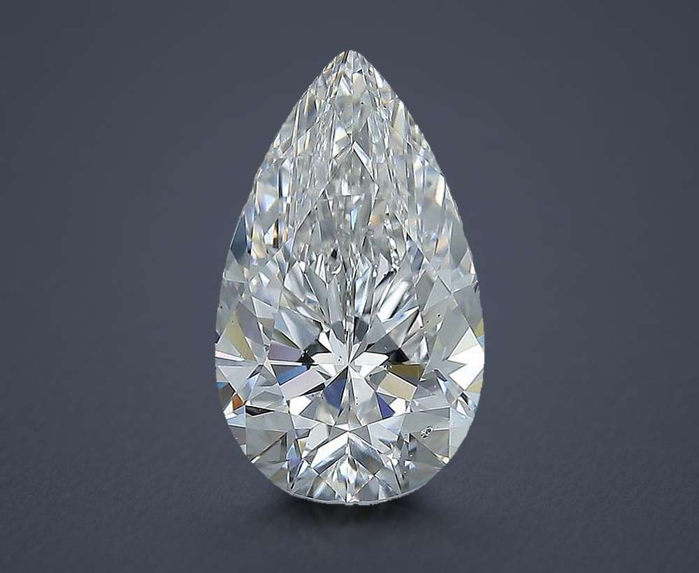 4.03 Carat Pear Natural Diamond