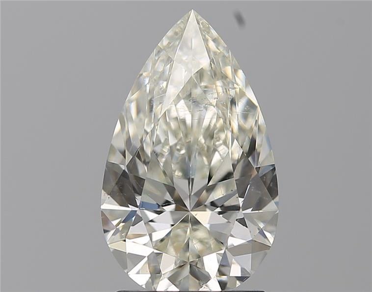 2.08ct J SI2 Rare Carat Ideal Cut Pear Diamond