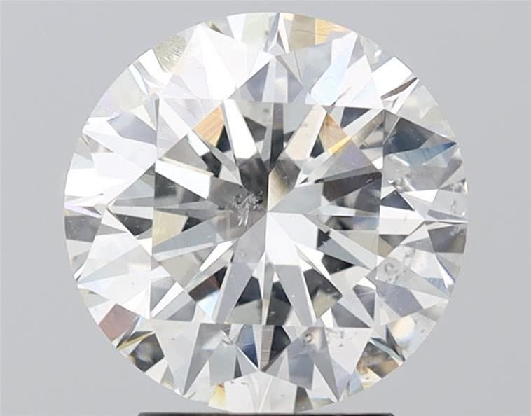 3.09ct I SI2 Rare Carat Ideal Cut Round Diamond