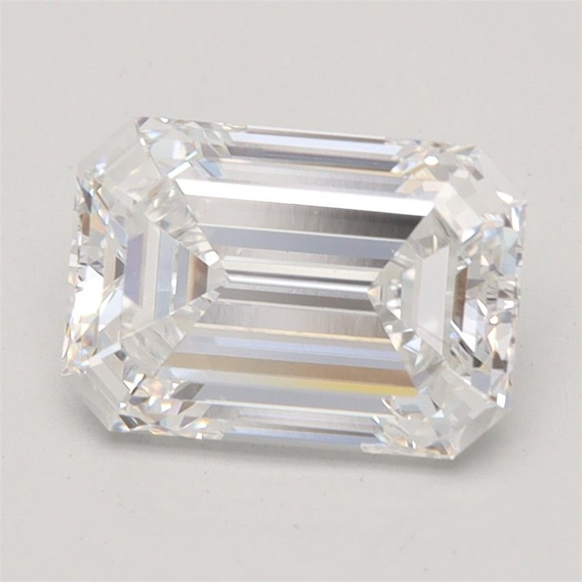 1.38ct D VVS2 Rare Carat Ideal Cut Emerald Lab Grown Diamond