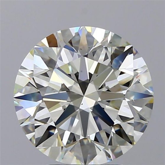 3.76ct K VS1 Rare Carat Ideal Cut Round Diamond