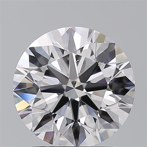 2.06ct D SI1 Rare Carat Ideal Cut Round Diamond