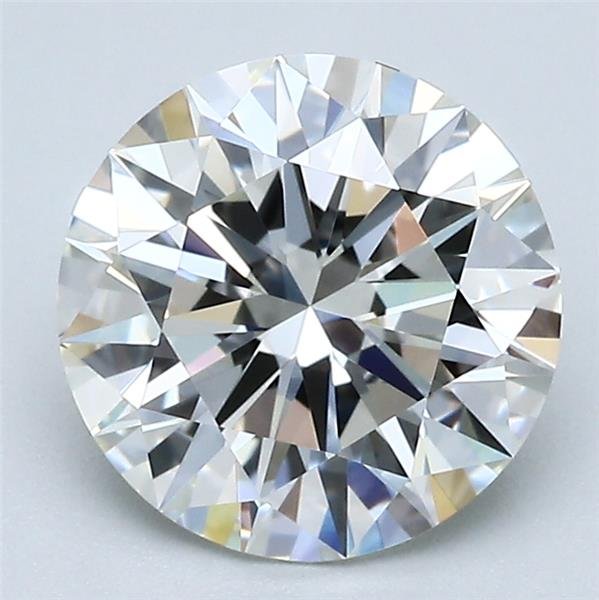 2.09ct I IF Rare Carat Ideal Cut Round Diamond