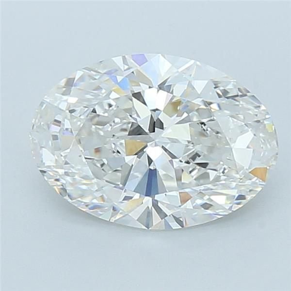 3.03ct F VVS2 Rare Carat Ideal Cut Oval Lab Grown Diamond