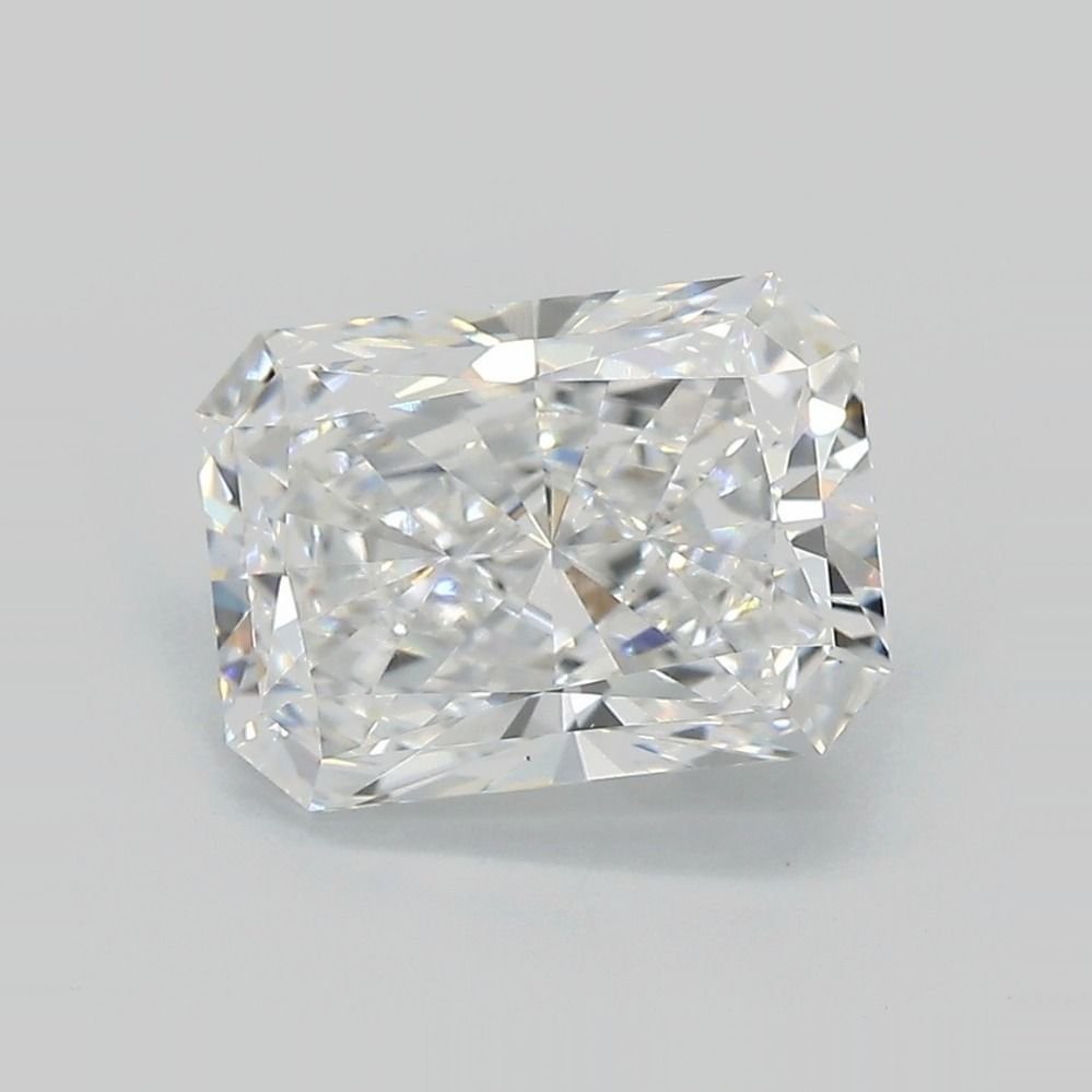 3.12ct E VS1 Rare Carat Ideal Cut Radiant Lab Grown Diamond