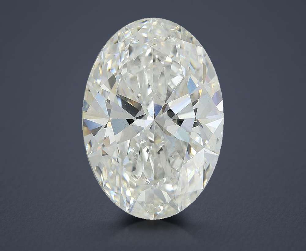 6.78 Carat Oval Lab Diamond