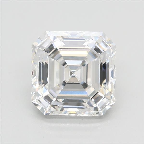 3.08ct F VVS2 Rare Carat Ideal Cut Asscher Lab Grown Diamond