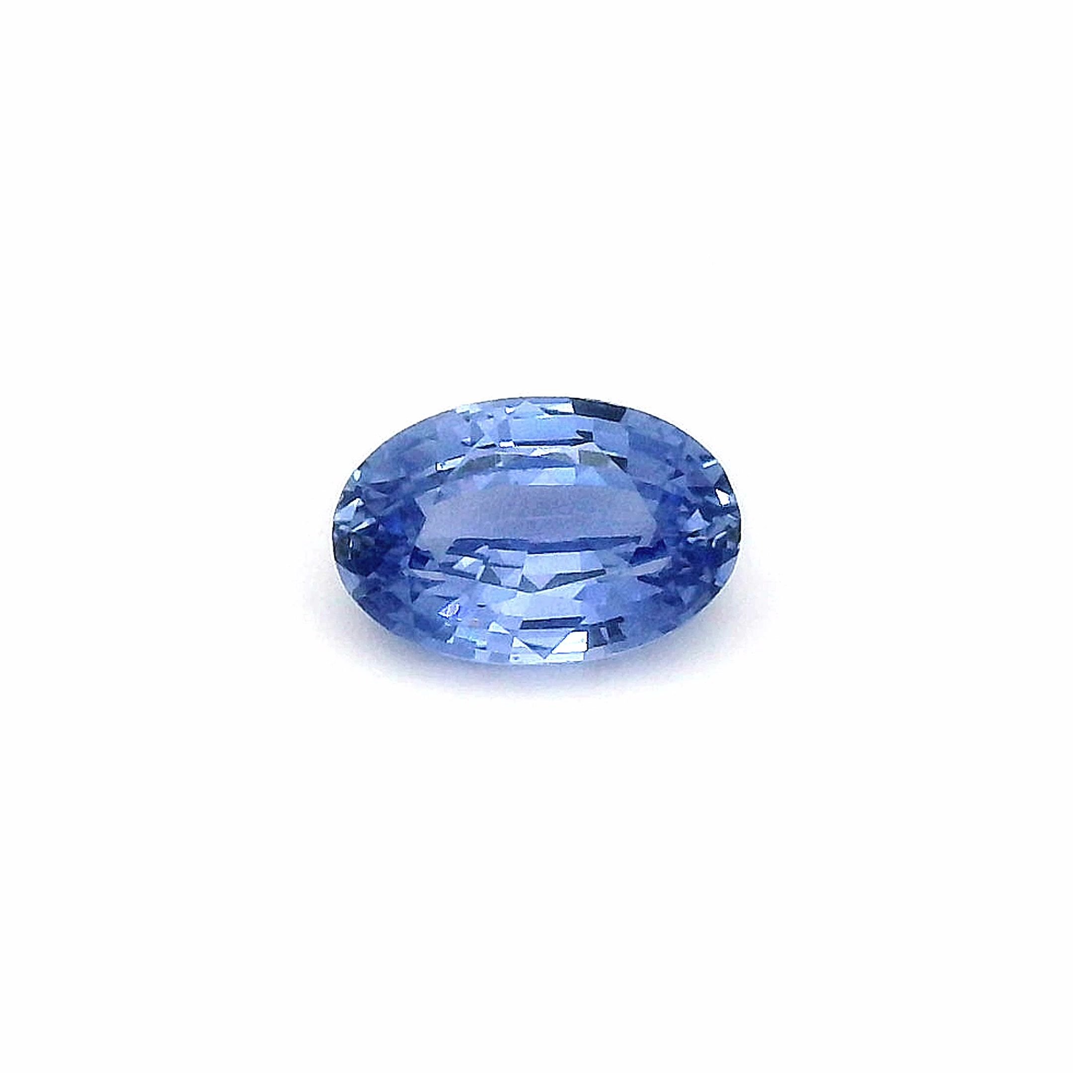 1.43 Carat Blue Oval Sapphire