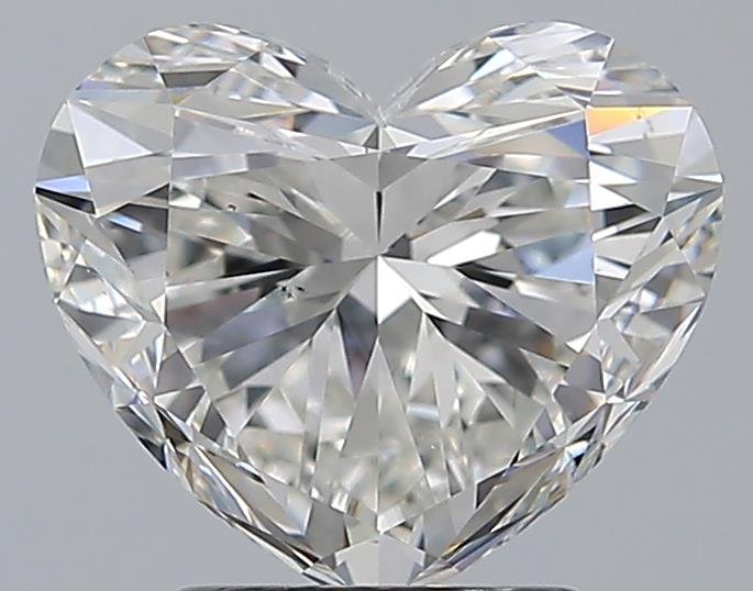 2.62ct H VS2 Rare Carat Ideal Cut Heart Diamond