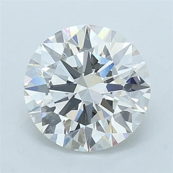 3.01ct H VS2 Rare Carat Ideal Cut Round Lab Grown Diamond