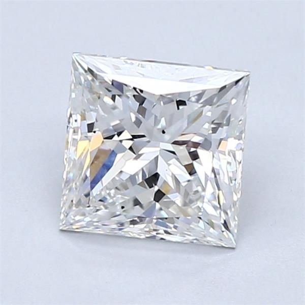 1.51ct F VS2 Rare Carat Ideal Cut Princess Diamond