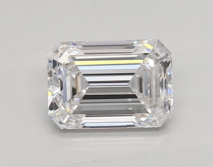 0.84ct D VVS2 Rare Carat Ideal Cut Emerald Lab Grown Diamond