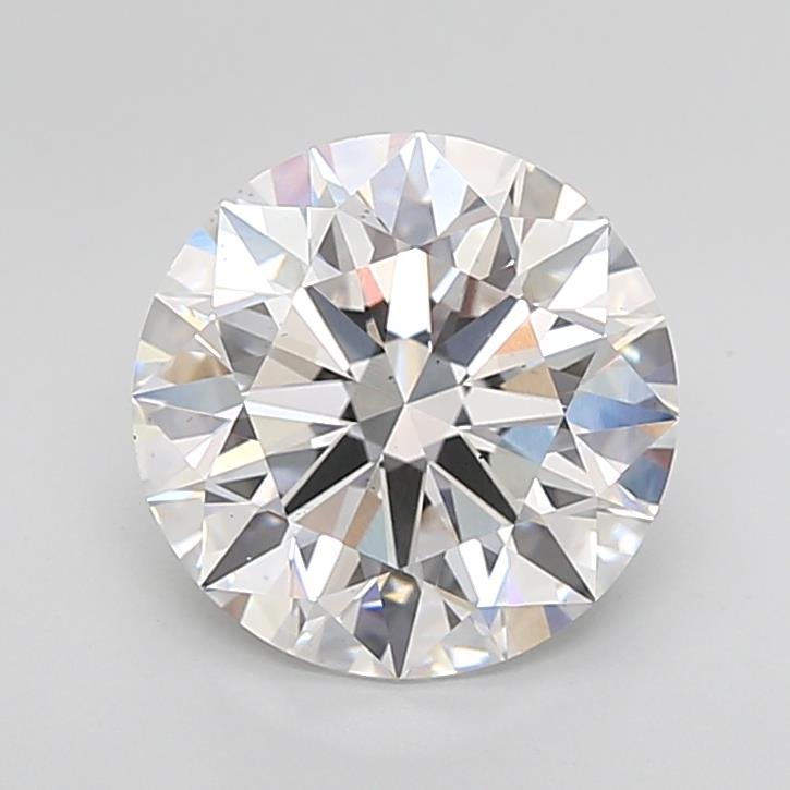 3.10ct D VS2 Rare Carat Ideal Cut Round Lab Grown Diamond