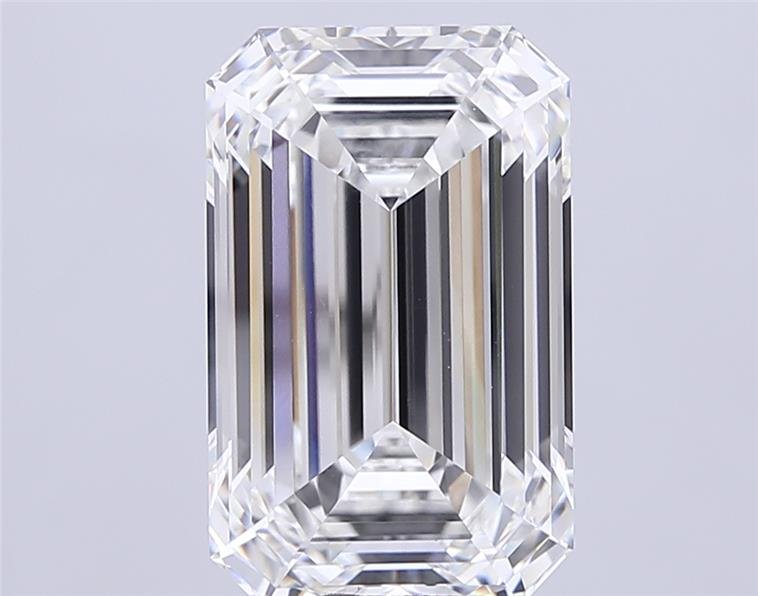 16.19ct F VVS2 Rare Carat Ideal Cut Emerald Lab Grown Diamond