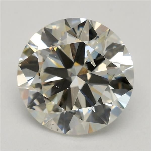 2.01ct J SI2 Excellent Cut Round Lab Grown Diamond
